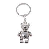 Metal Movable Bear Keychain