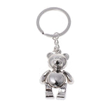 Metal Movable Bear Keychain