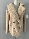 Casual Shaggy Black teddy bear Jacket