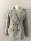 Casual Shaggy Black teddy bear Jacket
