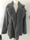 Casual Shaggy Black teddy bear Jacket