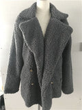 Casual Shaggy Black teddy bear Jacket