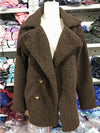 Casual Shaggy Black teddy bear Jacket